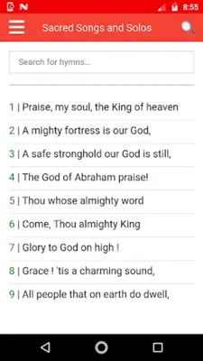 Sacred Songs and Solos (audio) android App screenshot 10